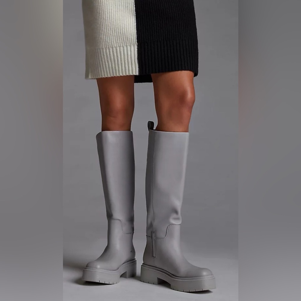 Sam Edelman Larina Pebble Grey Tall boots size 8 M